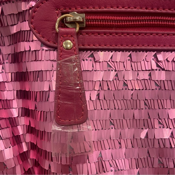 Designed In New York By Sharif Sharif | Bags | Sharif Limited Edition Pink Sequined Shoulder Bag Purse